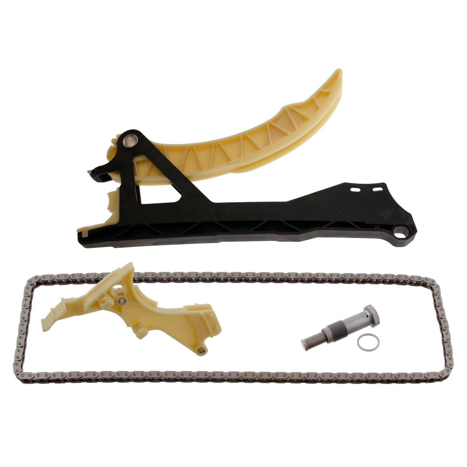 FEBI | Timing Chain Kit for camshaft, with guide rails and chain tensioner 30334 | OE 11 34 8 649 768 S1 | Fits BMW, BMW-Brilliance