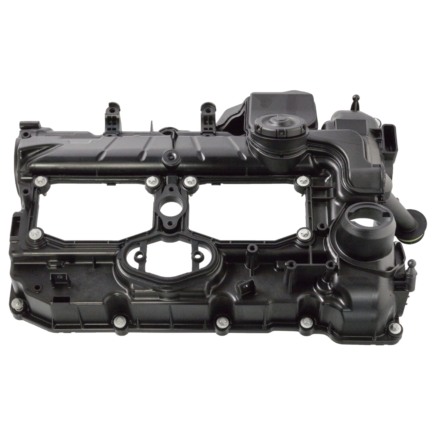 FEBI | Rocker Cover with vent valve and gasket 103668 | OE 11 12 7 588 412 | Fits BMW 3 Series