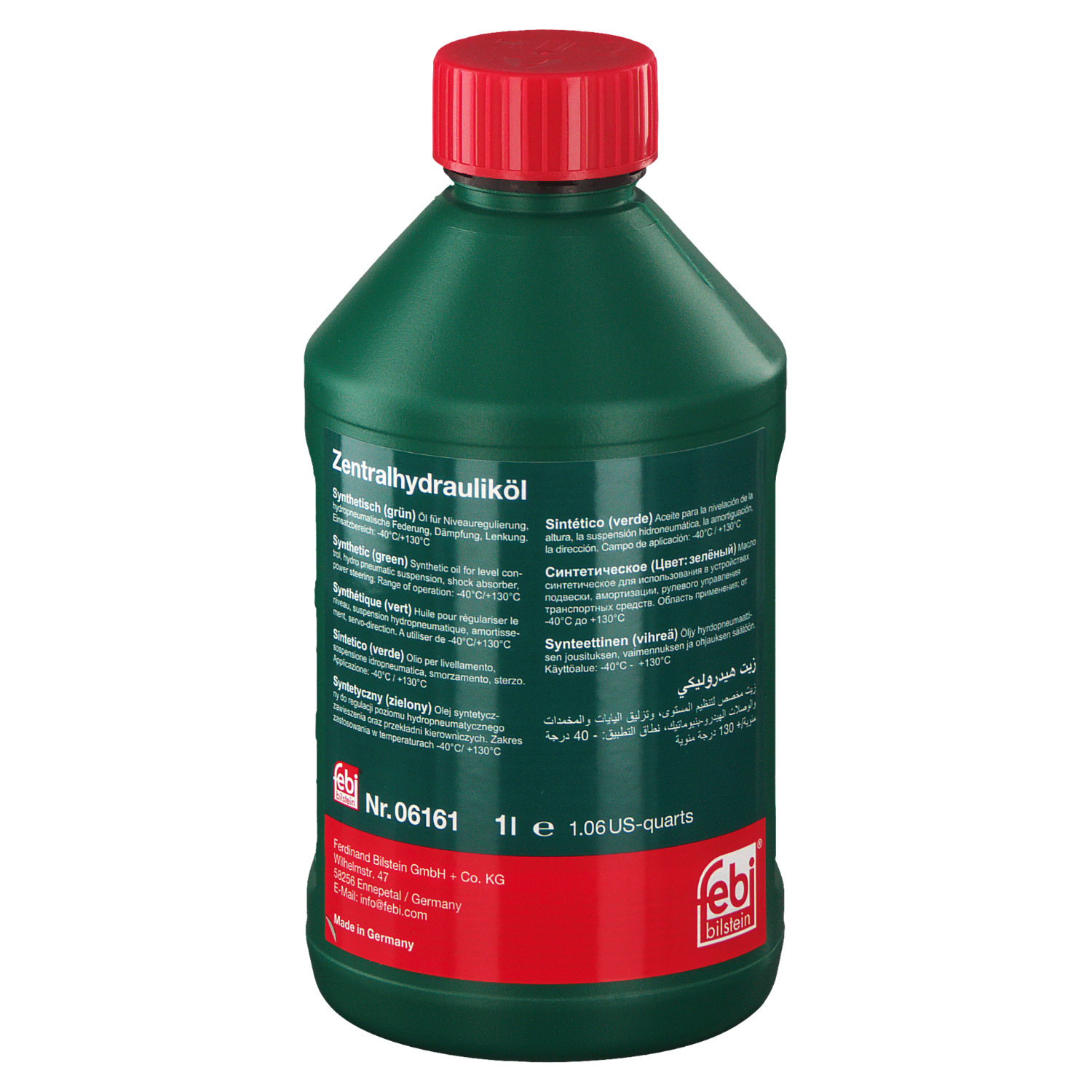 FEBI | Hydraulic Fluid for central, power steering and level control systems 6161 | OE G 004 000 M2 | Fits Audi, BMW