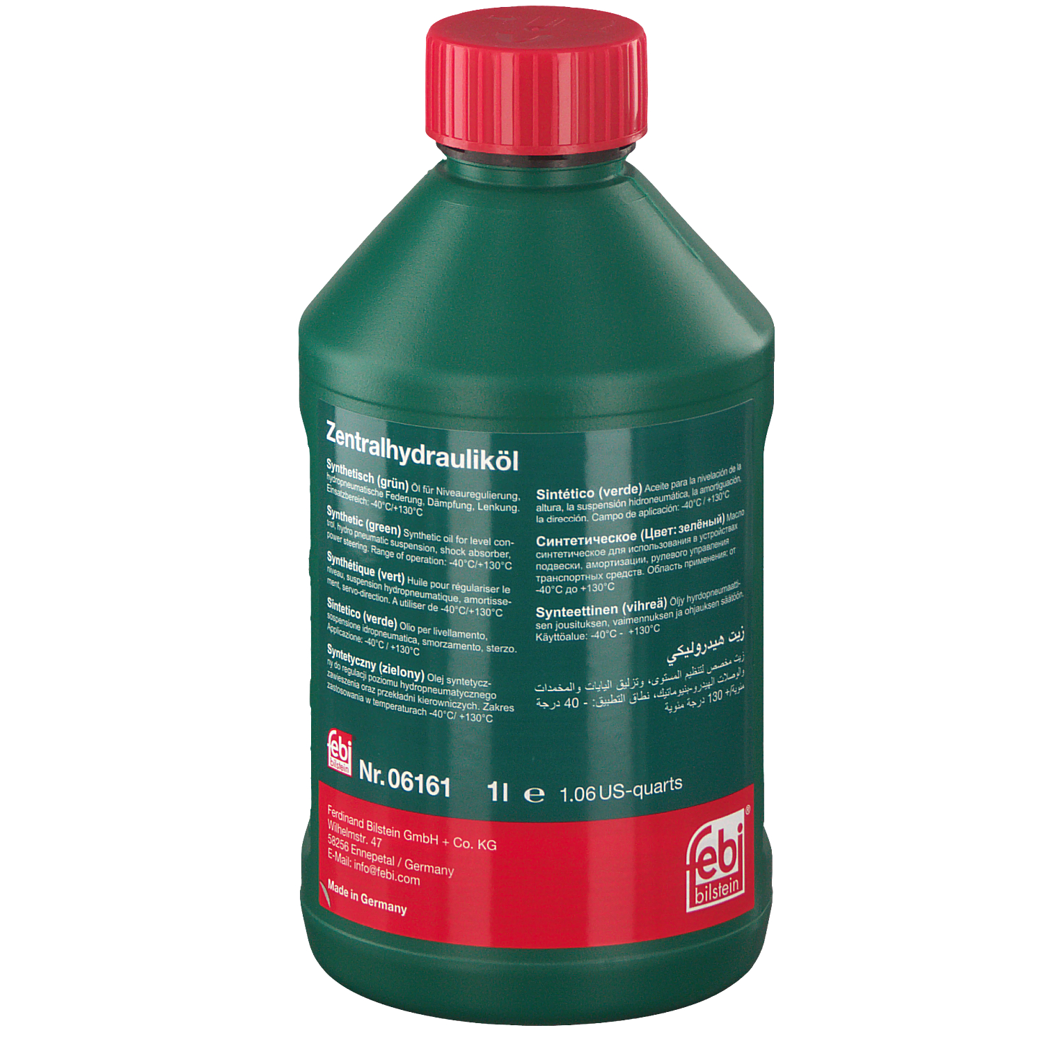 FEBI | Hydraulic Fluid for central, power steering and level control systems 6161 | OE G 004 000 M2 | Fits Audi, BMW