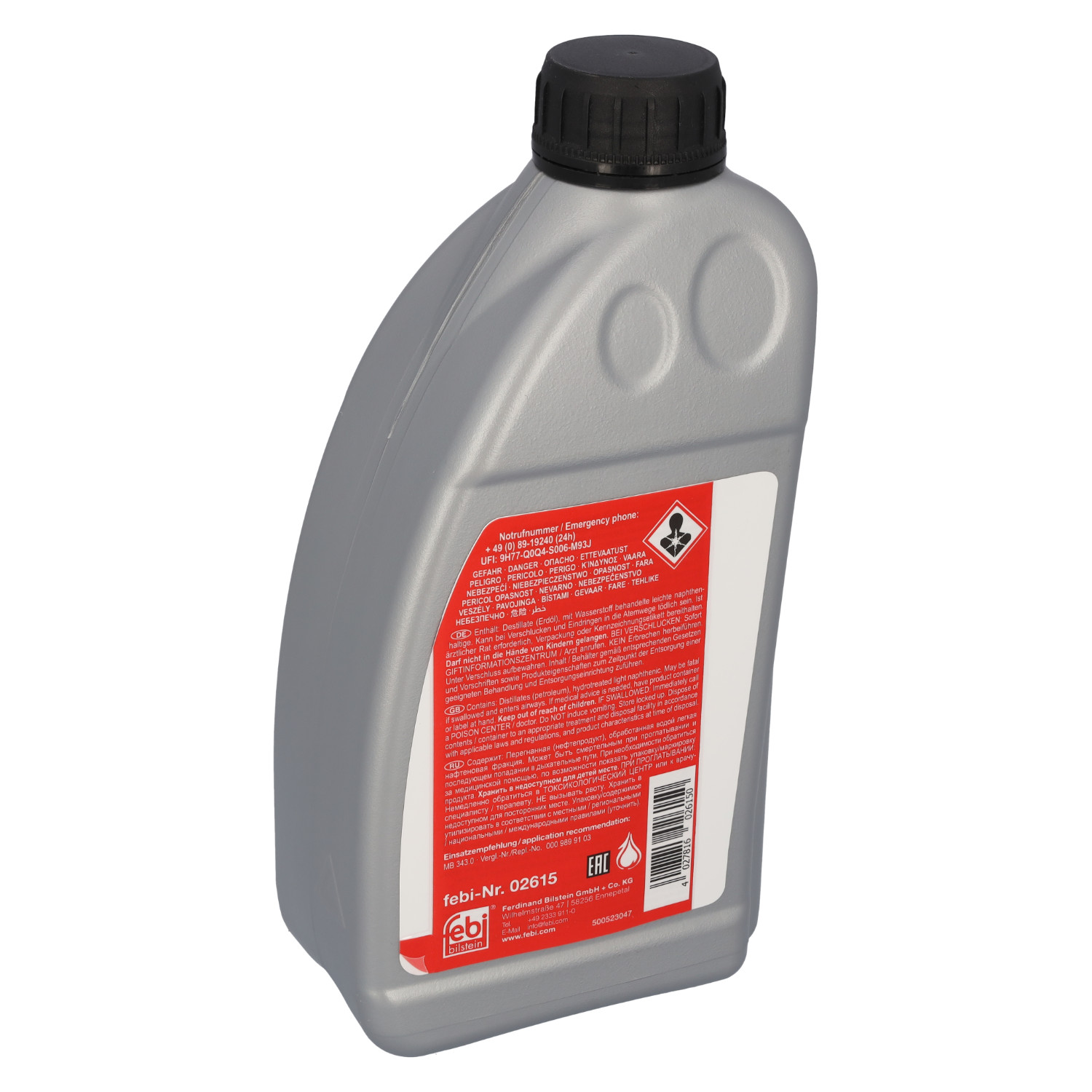 FEBI | Hydraulic Fluid for hydropneumatic suspension and level control systems 2615 | OE 54 34 0 394 395 | Fits BMW, Mercedes-Benz