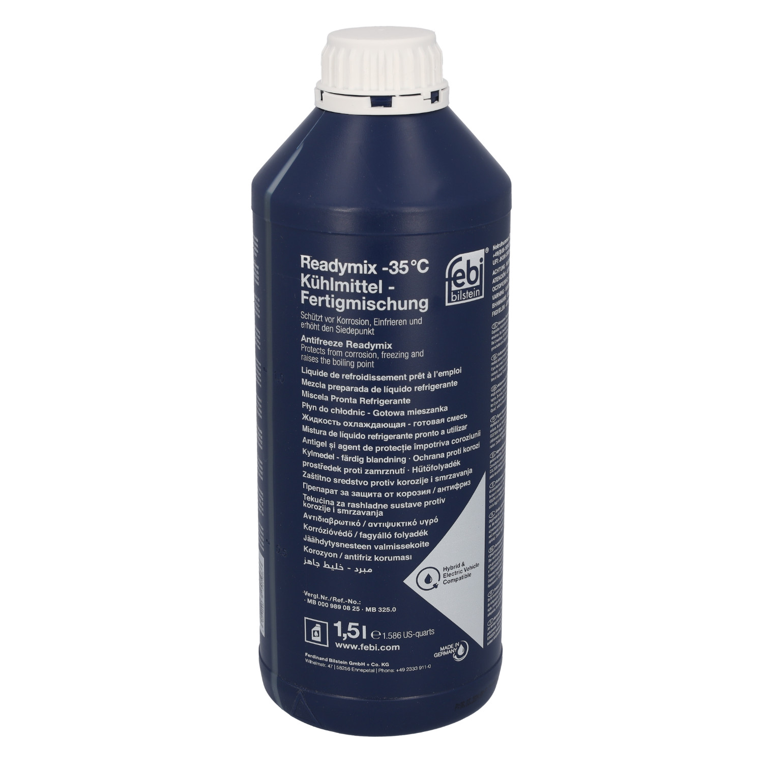 FEBI | Coolant (-35°C Ready Mix 24196 | OE 000 989 08 25 S2 | Fits Mercedes-Benz, General Service Number
