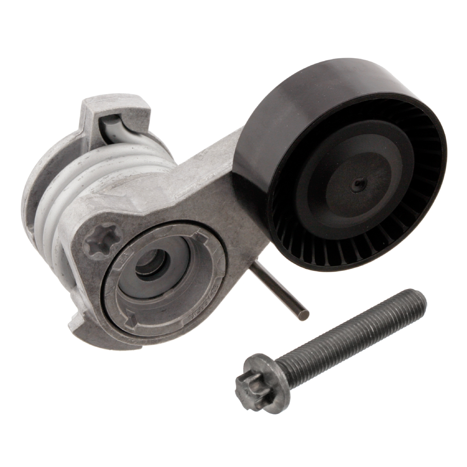 FEBI | Tensioner Assembly for auxiliary belt, with bolt 28708 | OE 11 28 8 624 196 | Fits BMW 3 Series