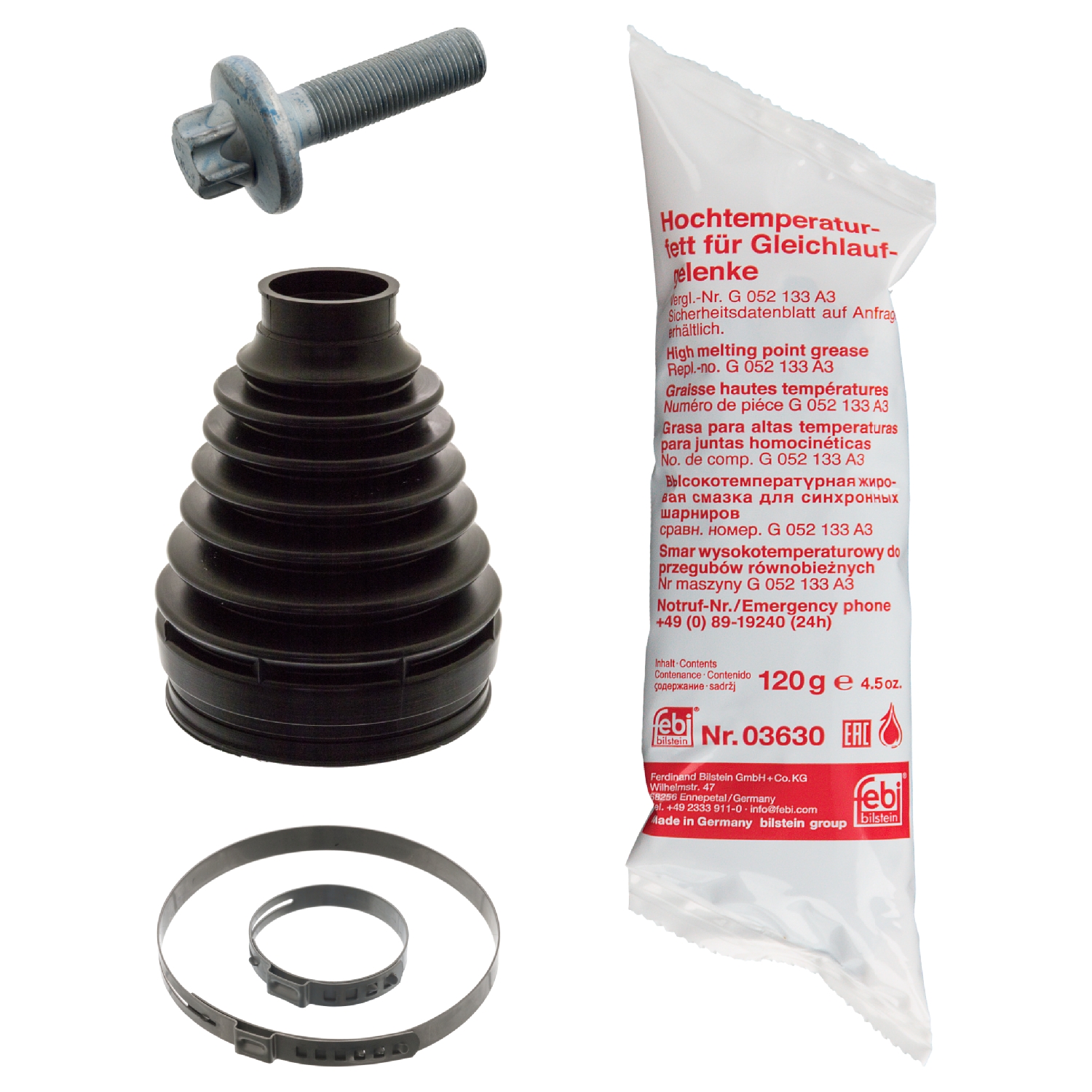 FEBI | CV Boot Kit 101942 | OE 204 330 04 85 SK1 | Fits Mercedes-Benz