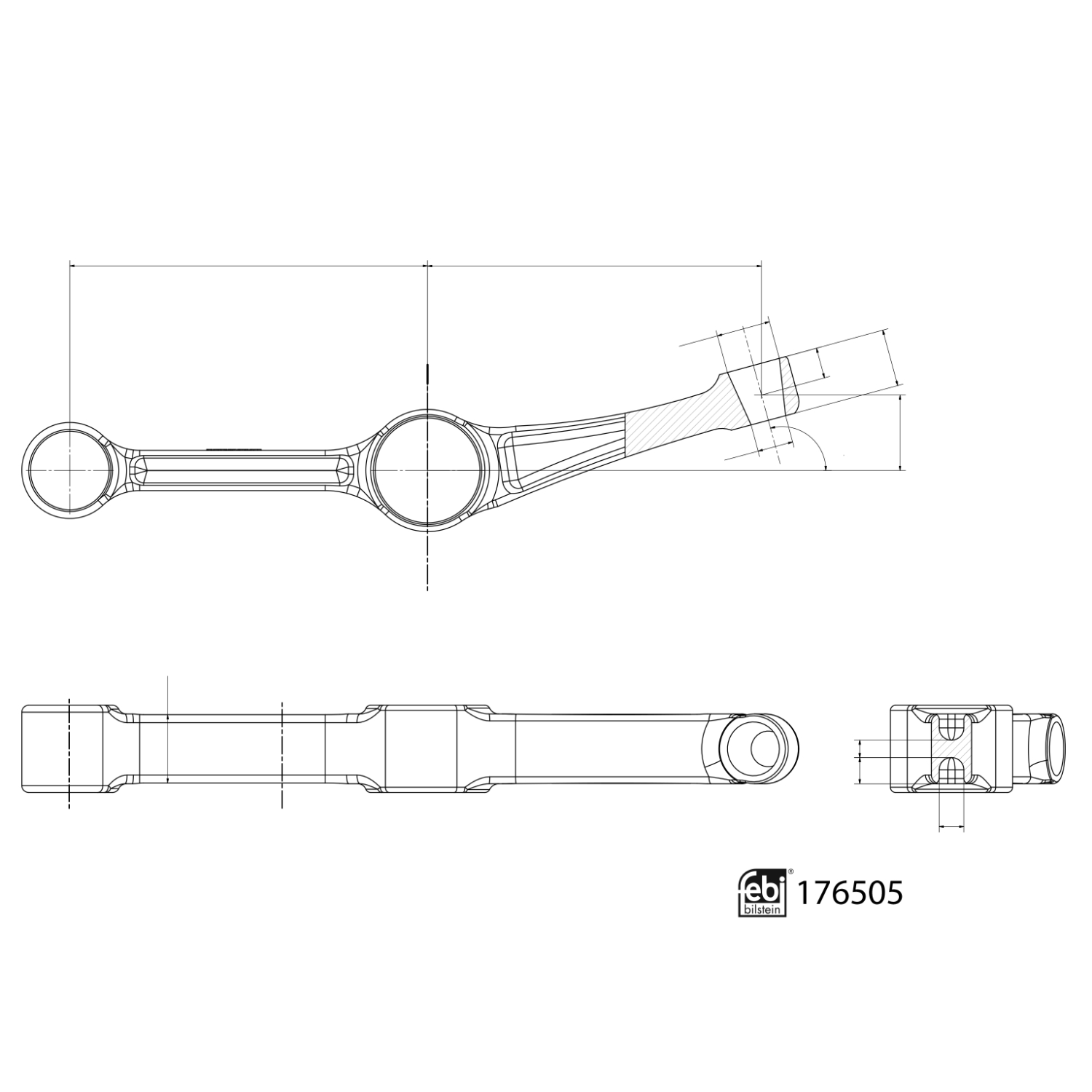 FEBI | Control Arm with bushes 176505 | OE 31 12 6 777 744 | Fits Alpina (BMW), BMW