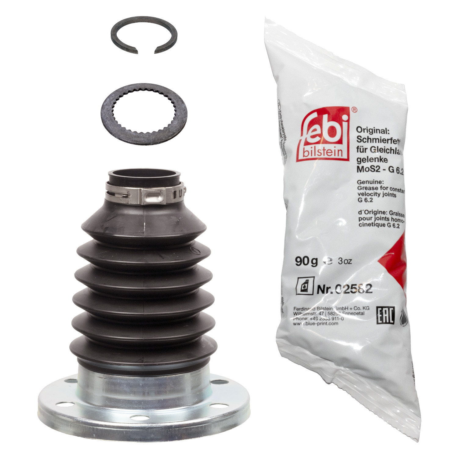 FEBI | CV Boot Kit 37116 | OE 1K0 498 201 B SK | Fits Audi, CUPRA