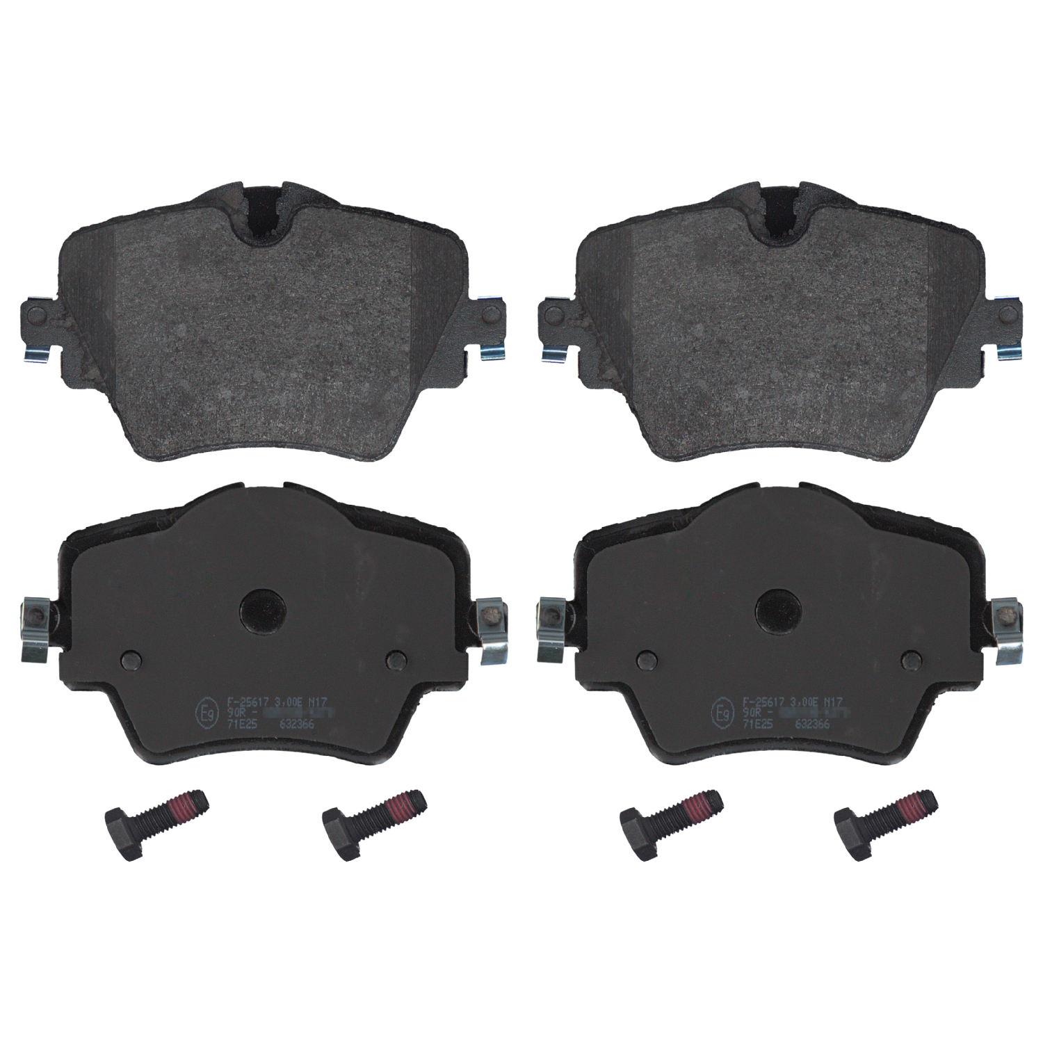 FEBI | Brake Pad Set with securing bolts 16908 | OE 34 10 6 860 019 | Fits BMW X1