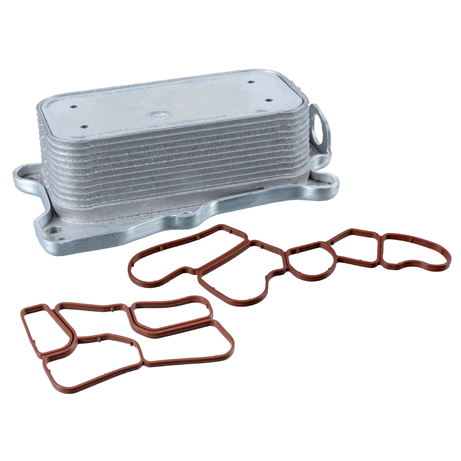 FEBI | Oil Cooler with gaskets 101082 | OE 272 188 00 01 S1 | Fits Mercedes-Benz