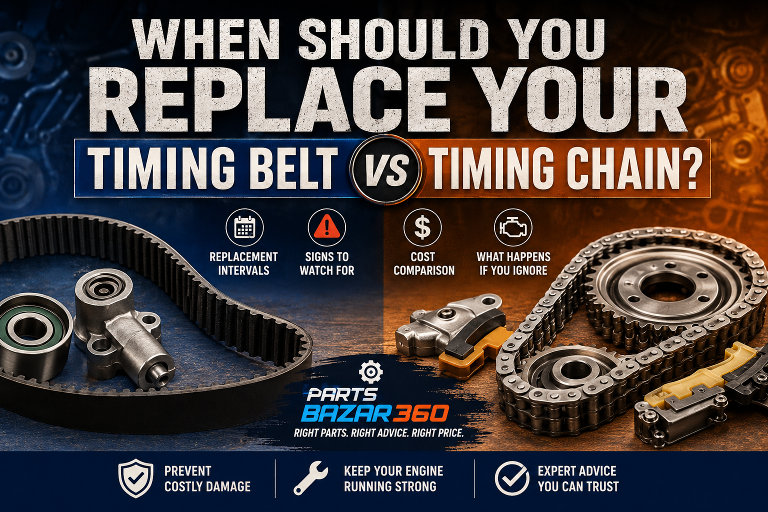 When Should You Replace Your Timing Belt vs Timing Chain?