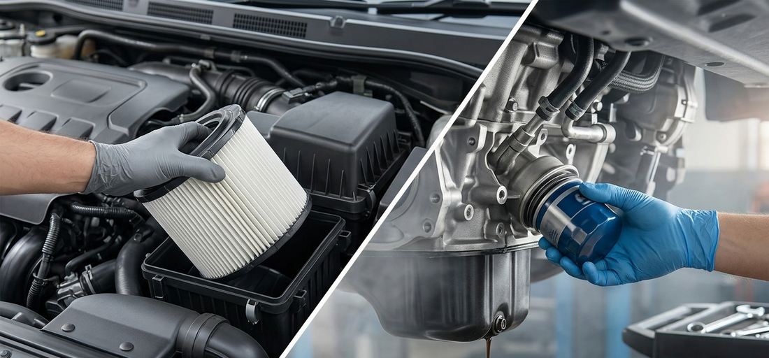 Oil Filter vs Air Filter: Difference & How Often to Change