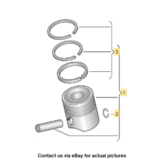 2012 Audi A4 2.0 T Engine Piston Set Used OEM 06H107065DM