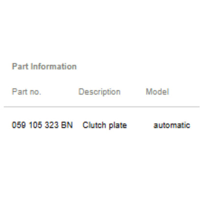 Audi Transmission Flexplate Automatic Used OEM 059105323BN