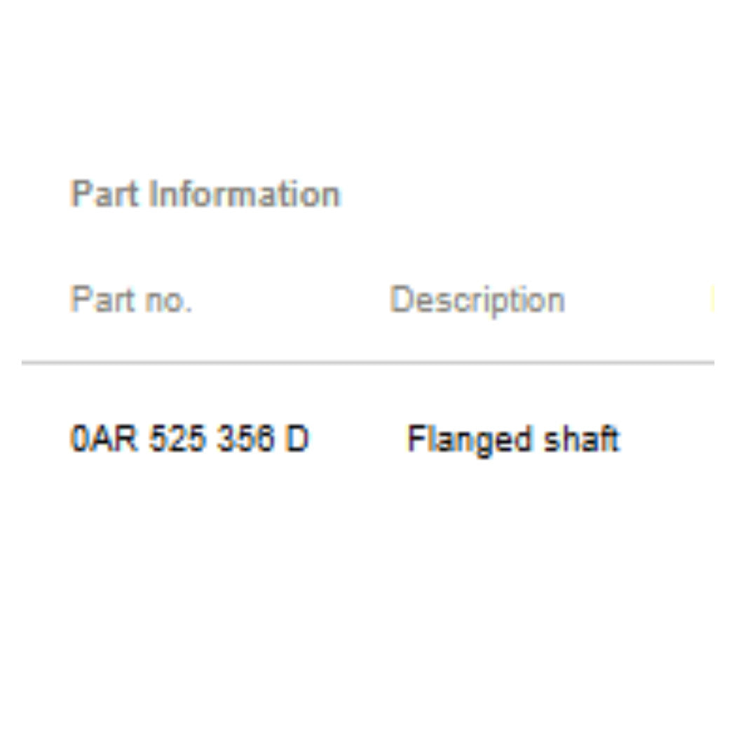 2008–2018 Audi A6 Rear Drive Axle Shaft Used OEM 0AR525356D