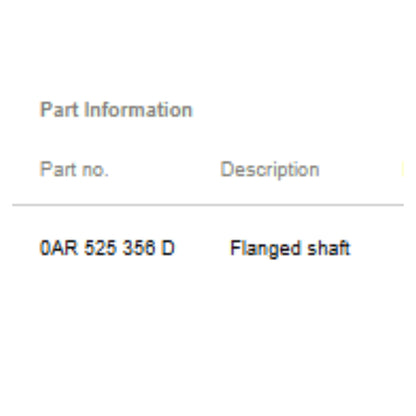 2008–2018 Audi A6 Rear Drive Axle Shaft Used OEM 0AR525356D
