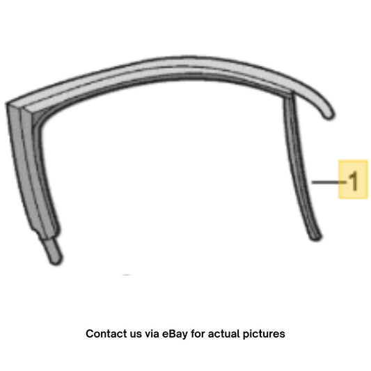 2011–2015 VW Jetta Front Left Window Channel Used OEM 5C6837431
