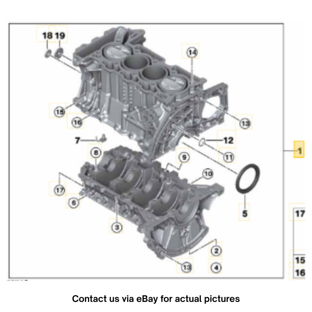 2012 Mini Cooper R55/R56/R57 Engine Block w/ Crankgear Used OEM 11112166876