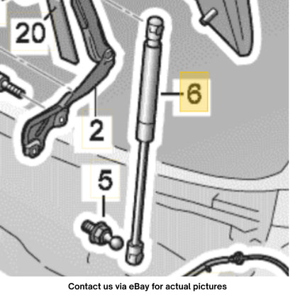 2014–2018 Audi A6 / A7 Hood Lift Strut USED OEM 4G8823359A