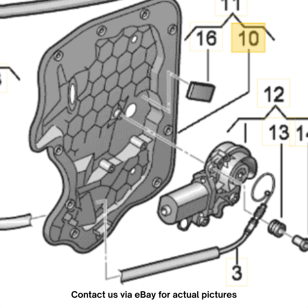 2012–2018 Audi A6 Left Front Door Access Cover Used OEM 4G0837915A
