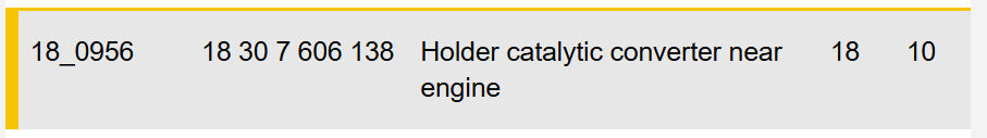 2011–2016 BMW Catalytic Converter Holder Near Engine USED OEM 18307606138