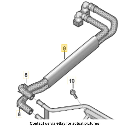 2011–2015 VW Jetta 2.0L Fuel Supply Hose Used OEM 5C0133986G
