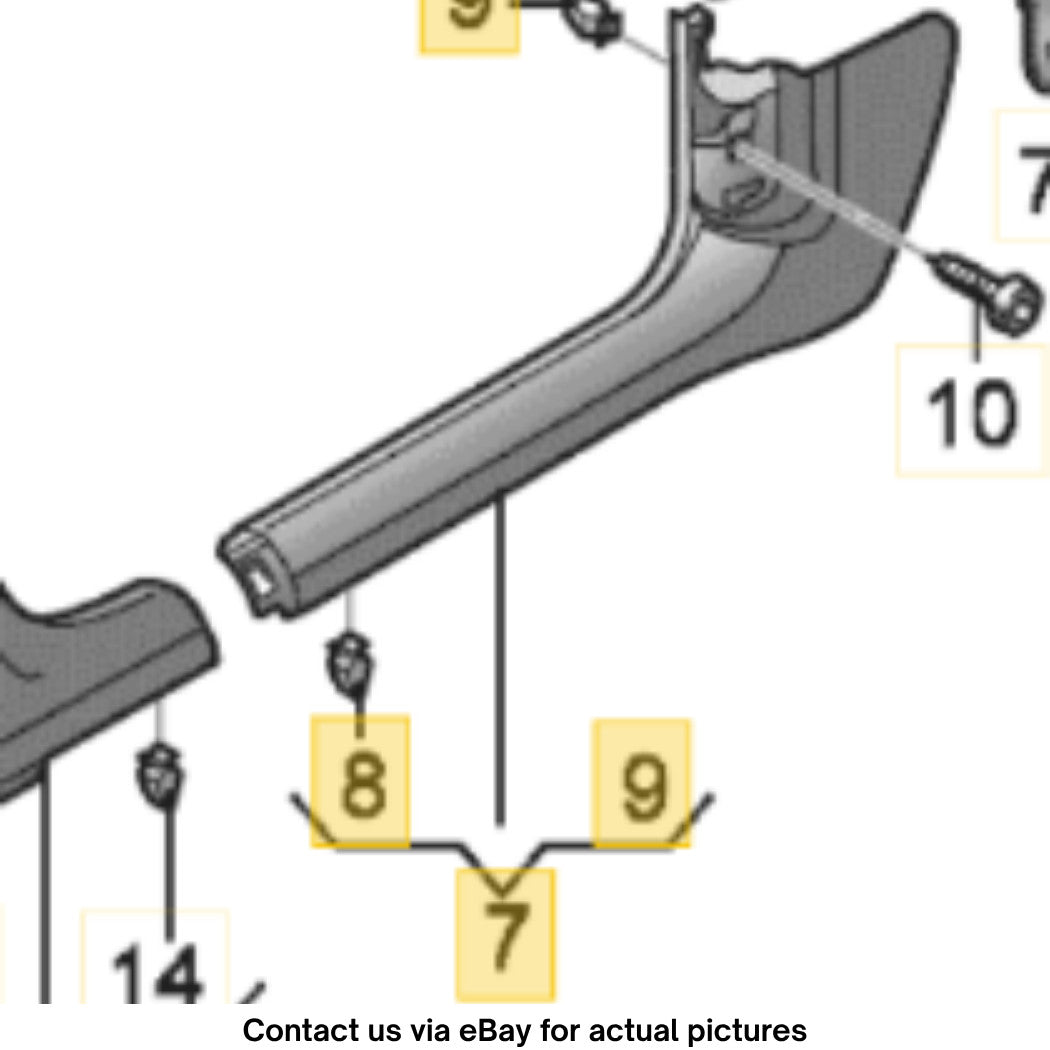 2014 Audi A6 Right Sill Trim Plate (Door Entry) OEM 4G1867272