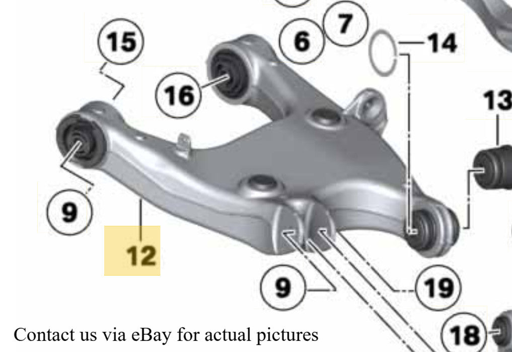 2011–2016 BMW Rear Left Lower Suspension Arm (Swing Arm) USED OEM 33326865897
