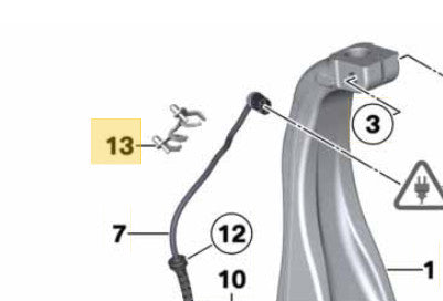 2011–2016 BMW Left Cable Duct USED OEM 34526777705
