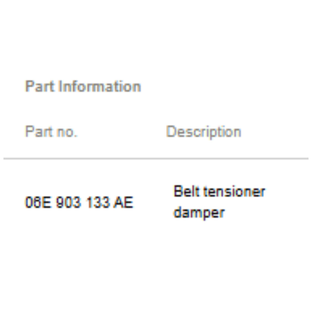 2012–2018 Audi A6 Accessory Drive Belt Tensioner Used OEM 06E903133AE