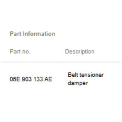 2012–2018 Audi A6 Accessory Drive Belt Tensioner Used OEM 06E903133AE