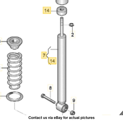 2011–2015 VW Jetta Rear Shock Absorber Used OEM 5C0513025H