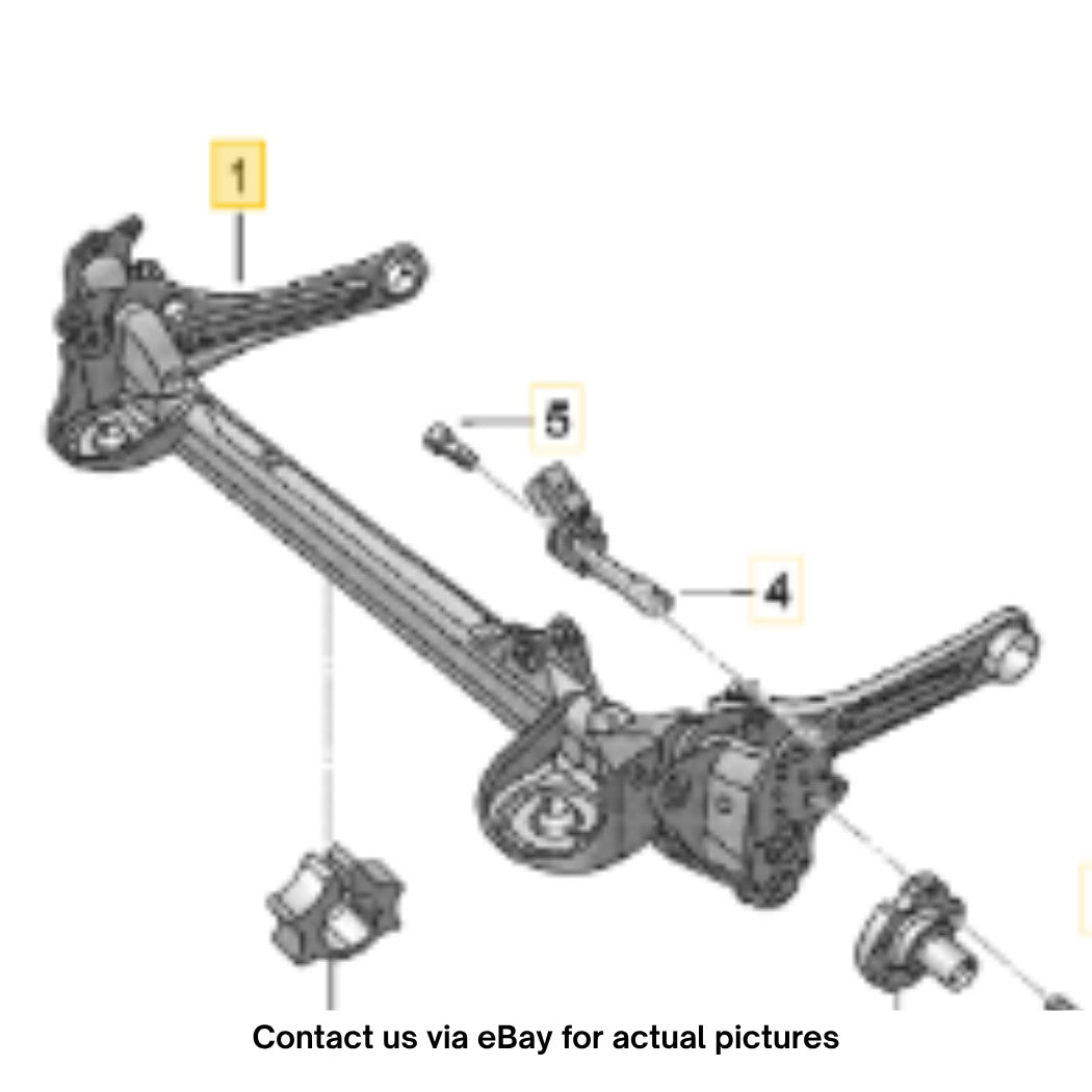 2011–2015 VW Jetta Rear Axle Beam Assembly Used OEM 5C0500051H