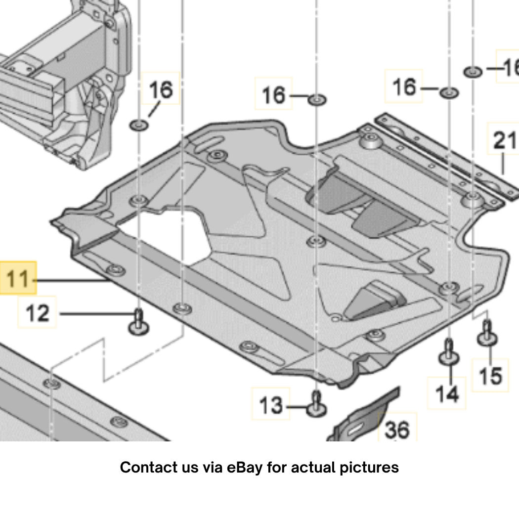 2014 Audi A6 Radiator Support Splash Shield Rear – OEM 4G0863822C
