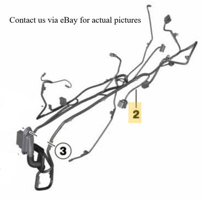 2011–2016 BMW 520i Rear Door Wiring Harness USED OEM 61129237088