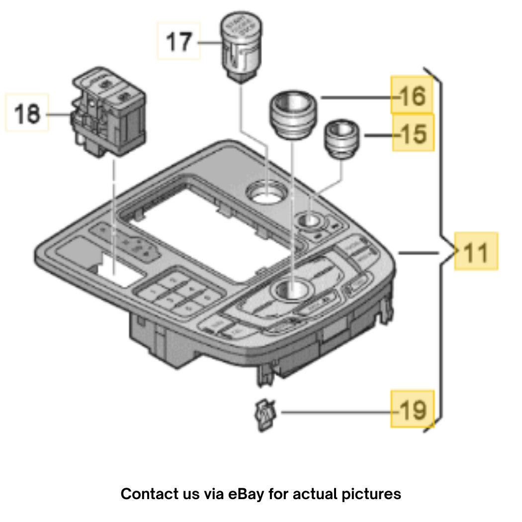 2012–2018 Audi A6 / A7 Multimedia Control Switch Used OEM 4G1919610C