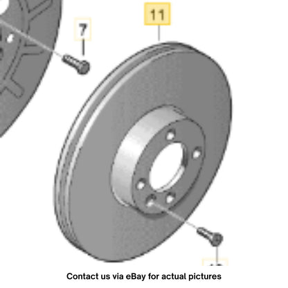 2011–2015 VW Jetta Front Brake Rotor Used OEM 1K0615301AK