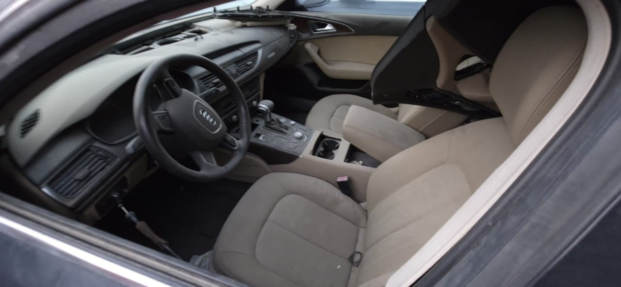 2011–2018 Audi A6 / A7 Left Exhaust Pipe with Front Silencer Used OEM 4G0254300F