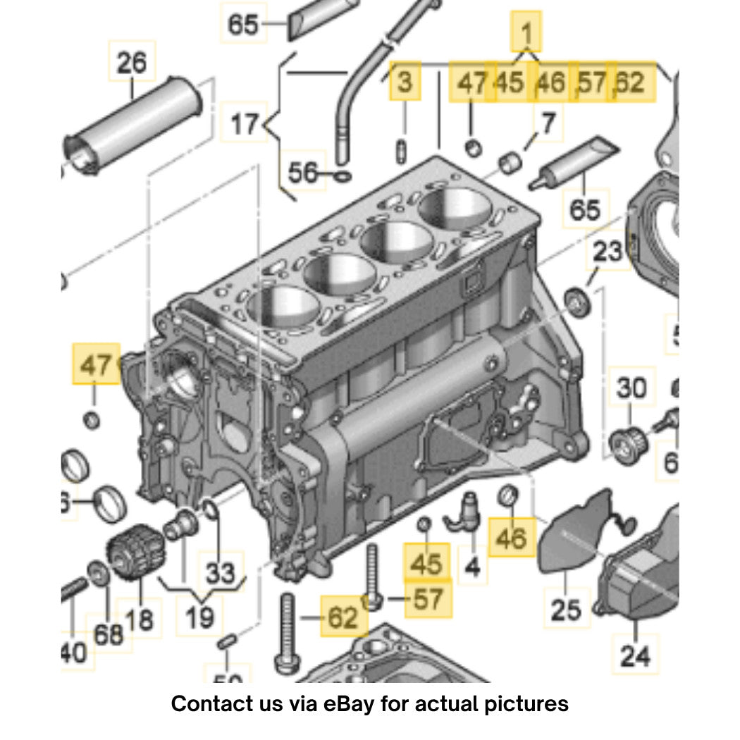 2012 Audi A4 2.0T Cylinder Block / Crankcase Used OEM 06H103011AP