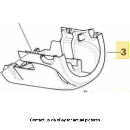 2011–2015 Mini Cooper Lower Steering Column Trim Used OEM 51452752776