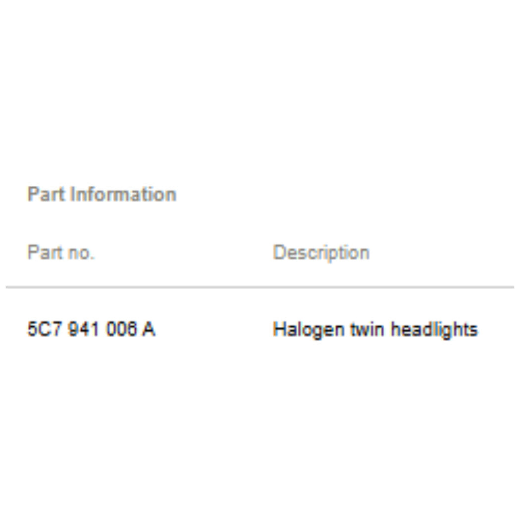 2012–2018 VW Jetta Right Headlight Assembly USED OEM 5C7941006A
