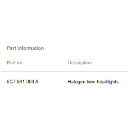 2012–2018 VW Jetta Right Headlight Assembly USED OEM 5C7941006A
