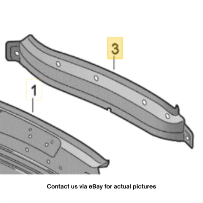 2012–2018 Audi A6 Rear cross panel Used OEM 4G0802085TA