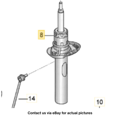 2009–2014 VW Jetta Front Left Strut Assembly Used OEM 5C0413031AH