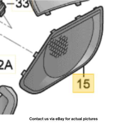 2012–2018 AUDI A6 FRONT RIGHT DOOR SPEAKER GRILLE COVER USED OEM 4G0035420