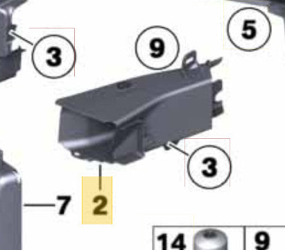2011–2016 BMW Left Brake Cooling Air Duct USED OEM 51747200797