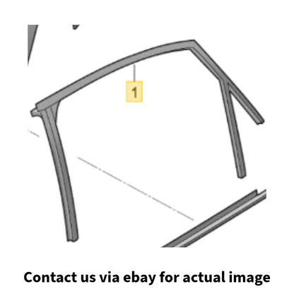 2009–2016 Audi A4 Rear Right Window Glass Channel / Seal Used OEM 8K5839440F