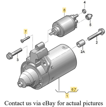 2012 Audi A4 2.0L Starter Motor Used OEM 06H911021A