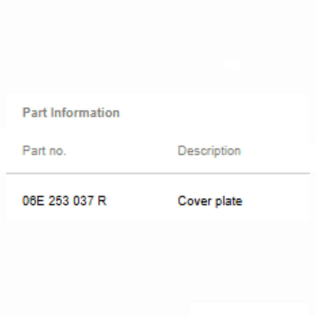 2012–2014 Audi A6 Left Exhaust Manifold Heat Shield Used OEM 06E253037R