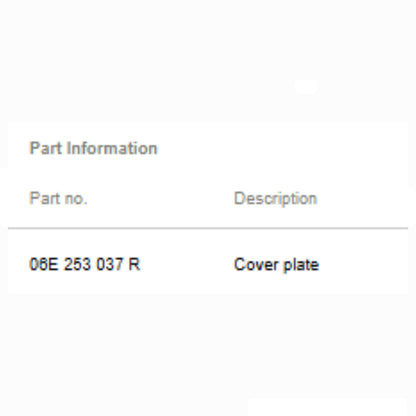 2012–2014 Audi A6 Left Exhaust Manifold Heat Shield Used OEM 06E253037R