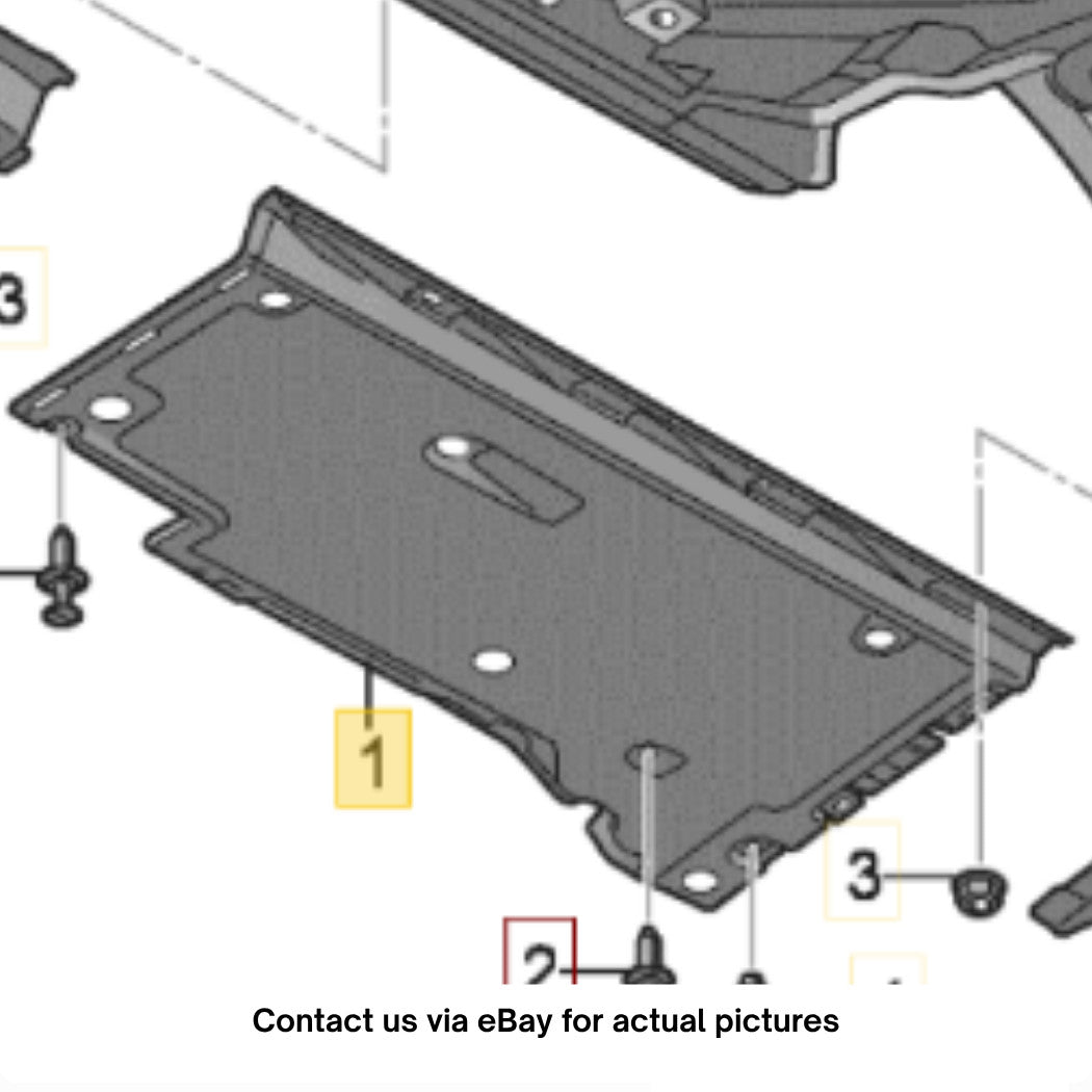 2012–2018 Audi A6 Front Left Underbody Shield Panel Used OEM 4G0825207A