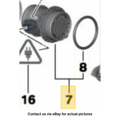 2012 Mini Cooper Mass Air Flow Sensor Used OEM 13627597085